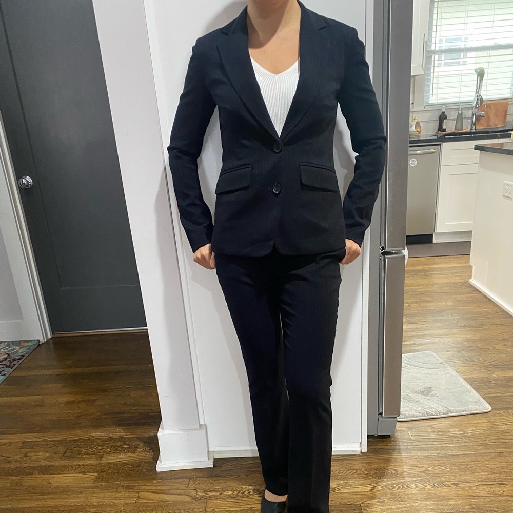 Banana Republic Deep Blue Pinstripe Suit Set